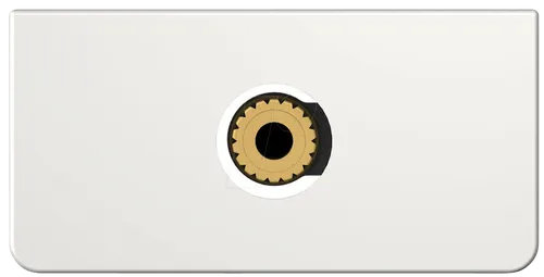 Kindermann 7456000411 3,5 mm Steckdose in Silber-Weiß in gold von Kindermann