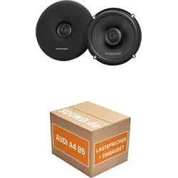 Harman/Kardon FIT6 Einbaupaket für Audi A4 B5 | 360W Lautsprecher - Komplettes Lautsprecher Einbaupaket für Audi A4 B5 (1994-2001) mit hochauflösenden Harman/Kardon Boxen. Einfache Installation dank Adapterringen und -steckern für besten Sound.
