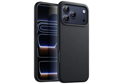 CoolGadget Handyhülle Black Series Handy Hülle für Apple iPhone 17 Pro 6,3 Zoll, Edle Silikon Schlicht Robust Schutzhülle für iPhone 17 Pro Hülle