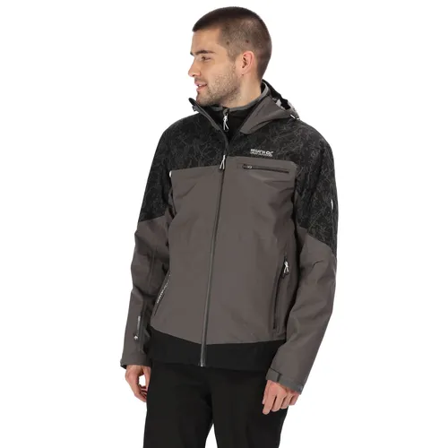 Regatta Winterjacke Sacramento V 3in1 grau Herren Größe L - Vielseitige 3in1 Winterjacke aus wasserdichtem Stretch-Ripstop-Material für optimalen Schutz. Mit verstellbarer Kapuze und praktischen Reißverschlüssen für Bewegungsfreiheit bei jedem Wetter.