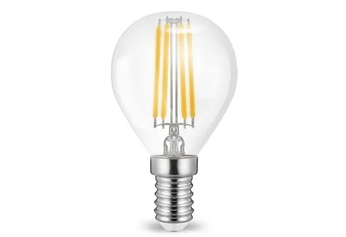 Aigostar LED-Leuchtmittel 4 Watt E14 LED Birne Filament Leuchtmittel mit klarem Glas G45, Ø45x78m, Neutralweiss, 5x, 4w, 470 Lumen, Neutralweß 4000K, Ø45 x 78 mm, Klar Glas, G45, E14, IP20