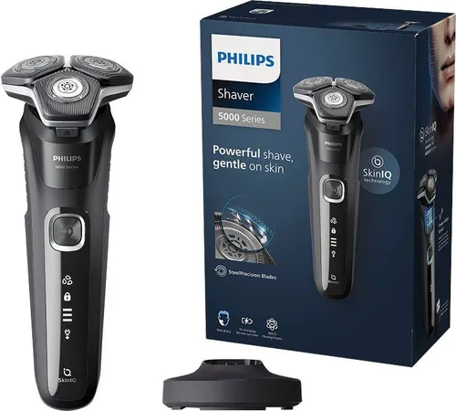 Philips Rasierapparate 5000 Series S5898 - Schnurloser Rasierer in Intense Black - Rasierer, schnurlos und hautschonend für eine gründliche und komfortable Rasur.