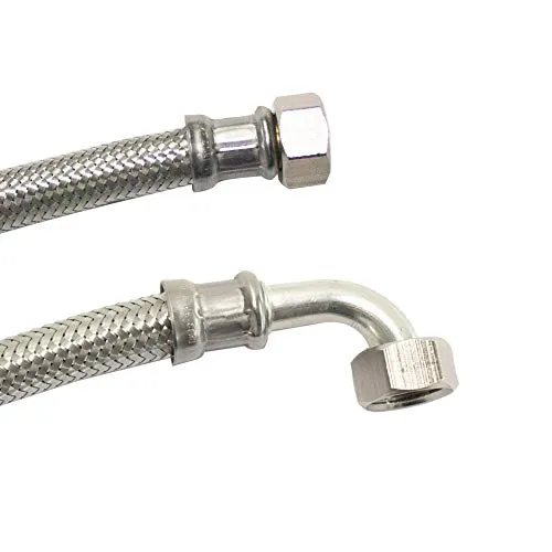 DN13 DVGW Panzerschlauch m. Edelstahlumflechtung 1/2