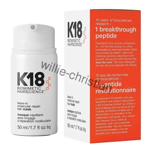 K18 Leave-In Molec.Repair Hair Mask 50 ml - Haarmaske zur Reparatur chemisch geschädigter Haare, für weiches und geschmeidiges Haar