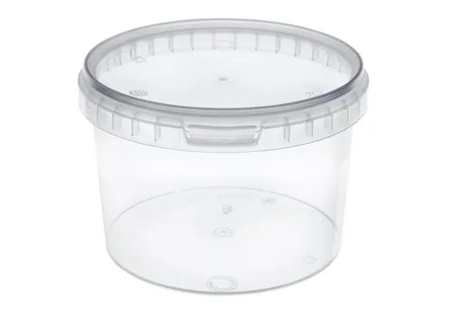 Garronda Putzeimer Eimer mit Deckel Transparent GD-0072 - 100-tlg. Set - Vielseitiger Putzeimer für Lebensmittel und Chemikalien, lebensmittelecht, auslaufsicher und ideal für die Lagerung in Küche, Garage oder Garten.