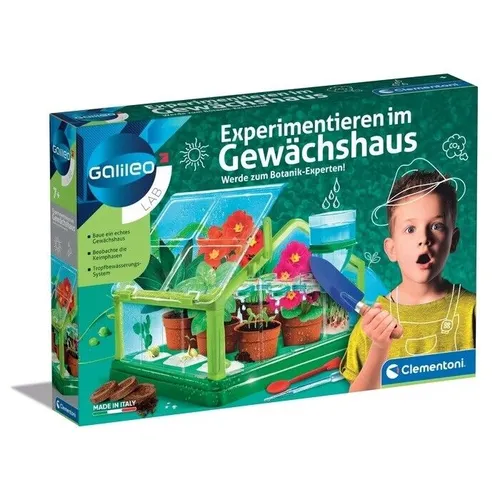 Galileo Experimentierkasten 59081: Gewächshaus für junge Botaniker - Gesellschaftsspiel für Kinder ab 7 Jahren. Experimentiere im eigenen Gewächshaus und lerne, wie Pflanzen wachsen. Inkl. illustrierter Anleitung und praktischem Bewässerungssystem für spannende Entdeckungen!
