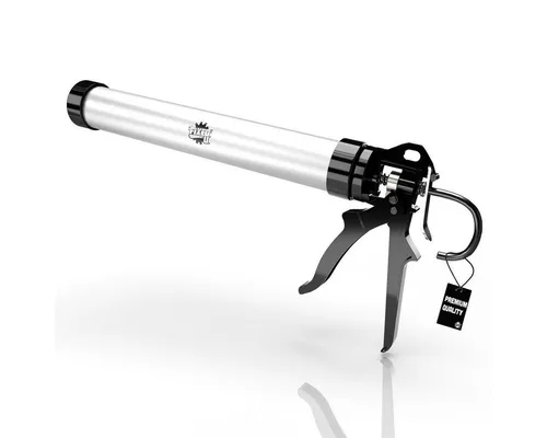 FixedByU Kartuschenpistole Aluminium Kartuschenpresse, inkl. Schlauchspitze für Beutel bis 600 ml, 600 ml