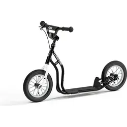Yedoo One Kinder-Scooter für 100 cm, Schwarz - Hochwertiger Kinderroller mit höhenverstellbarem Lenker und Luftreifen für mehr Sicherheit und Fahrspaß. Ideal für Kinder ab 4 Jahren, fördert Gleichgewicht und Selbstständigkeit.