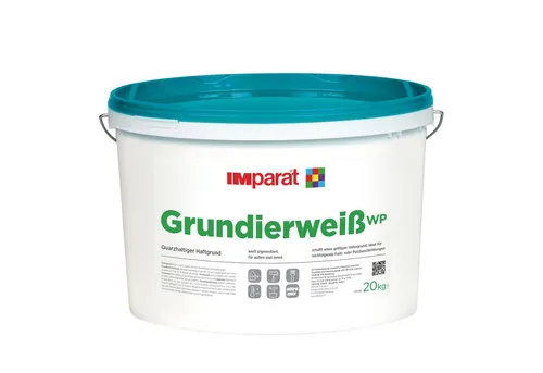 IMparat Grundierweiß-WP 7 kg – Quarzhaltiger Haftgrund für Innen und Außen
