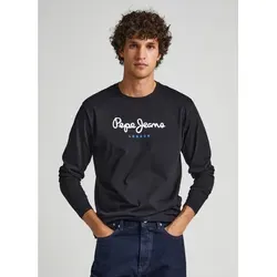 Pepe Jeans Herren Eggo Long T-Shirt, Schwarz, XXL von Pepe Jeans