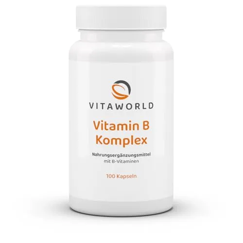 3er Pack Vita World Vitamin B Komplex 3 x 100 Kapseln Apotheker-Herstellung - Vegan
