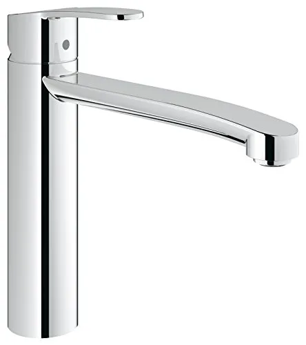 Grohe Eurostyle C Einhand-Spültischbatterie, mittelhoher Auslauf für Vor-Fenster-Montage 31159002, Chrom