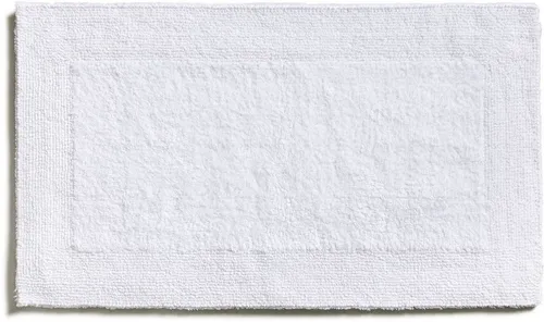 Möve Badematte Loft – Beidseitig nutzbar, 100% Baumwolle, Rechteckig, Weiß - Badteppich aus 100% Baumwolle, beidseitig nutzbar mit Hoch-Tief-Effekt. Pflegeleicht und maschinenwaschbar bei 30°C, ideal für jedes Badezimmer.