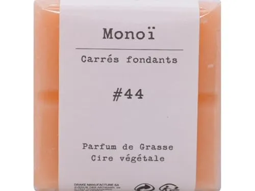 Duftzauber Tabs – Aroma-Schmelzlinge aus Duftwachs | Schmelztabletten für Duftlampen & Wachswärmer | Aromawachs für intensives Dufterlebnis (Quadrat, Nr.44 - MONOI)