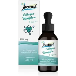 increase NATURALLY Liposomaler Collagen Komplex - 5000mg Tropfen - Collagen Nahrungsergänzungsmittel mit 150.000mg pro Packung, ideal für Haut und Gelenke, geschmacksneutral und ohne Allergene.