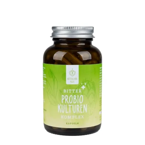BitterLiebe ® Probio-Kulturen Komplex Kapseln - Probiotika Lactobacillus mit 15 Mrd. KBEs, unterstützt die Darmflora und fördert Dein Wohlbefinden mit 9 hochwertigen Bakterienstämmen – 100% natürlich und vegan, hergestellt in Deutschland.