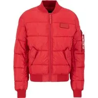 Alpha Industries MA-1 Puffer Bomberjacke Herren rot von Alpha Industries