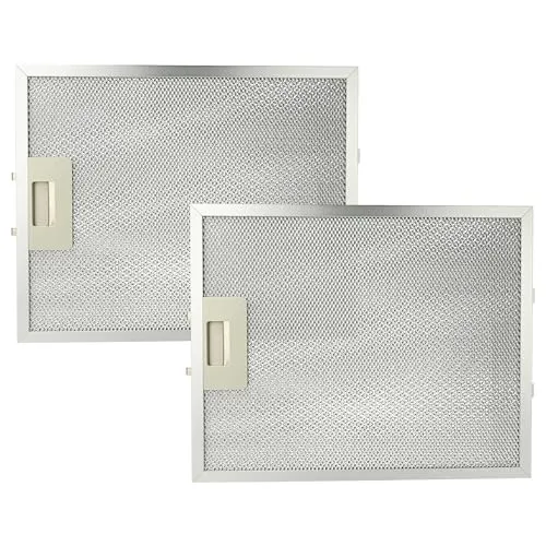 vhbw 2x Filter Metallfettfilter kompatibel mit Gorenje DK600E, FCC/2002, DKGO925E, DU640E Dunstabzugshaube - 32 x 25,9 x 0,85 cm, Metall