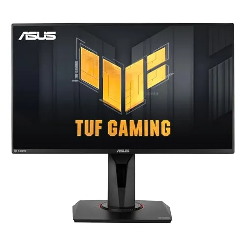 ASUS TUF Gaming VG259QR 24,5 Zoll Monitor - Gaming-Monitor mit 165Hz Bildwiederholfrequenz und 1ms Reaktionszeit für flüssiges Gameplay. G-Sync-kompatibel und ergonomischer Standfuß für optimalen Komfort.