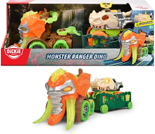 Dickie Toys Spielzeug-Auto Dickie Spielfahrzeug Auto Go Action / Monster Ranger Dino 203755005