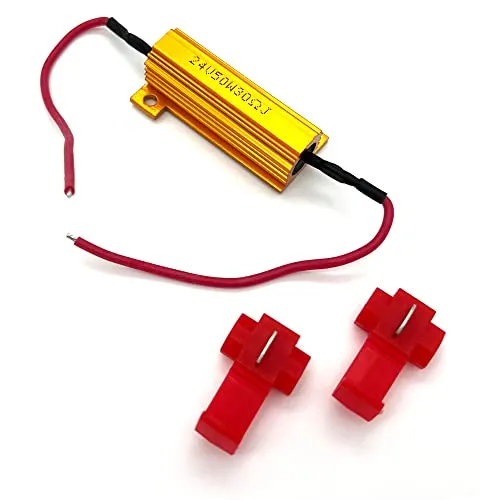 SAMETRUCK Widerstand für LED SMD Blinker Rückleuchte 12V 50W 8Ohm PKW KFZ Auto Beleuchtung Anhänger