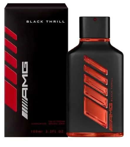 Mercedes Benz AMG Black Thrill EdP Spray 100ml - Herrendüfte mit intensiven Leder- und Salbeiknoten, perfekt für den modernen Mann, der Stärke und Eleganz ausstrahlen möchte.