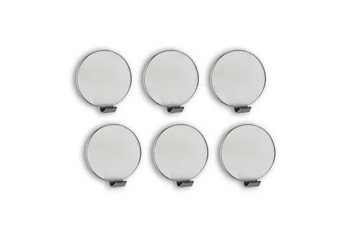 SEBSON Handtuchhalter Wandhaken Edelstahl - 6x klebende Haken Badezimmer, Küche, Garderobe