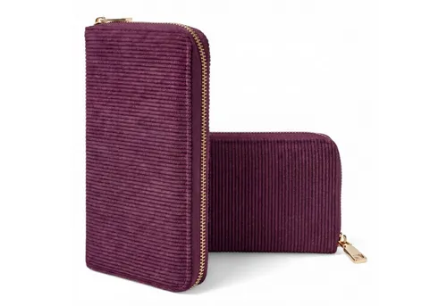 MillyMilk FONDO LARGE – Großer Damen Cord Geldbeutel mit Reißverschluss - Die MillyMilk® FONDO LARGE Geldbörse kombiniert stilvolles Design mit praktischer Funktionalität. Mit viel Platz für Karten und Bargeld, bietet sie eine formstabile und langlebige Lösung für den Alltag.