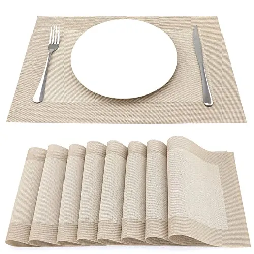 Gewebte Platzsets Tischsets 8er Set