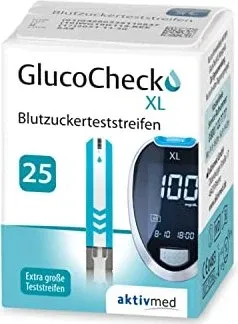 GlucoCheck XL Blutzuckerteststreifen 25 St