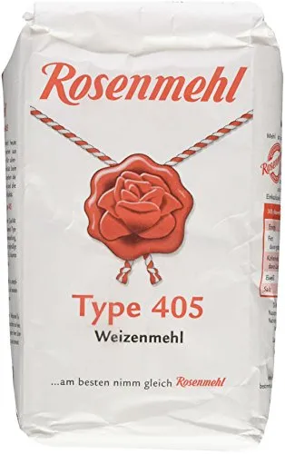 Rosenmehl Type 405, 1kg von Rosenmehl
