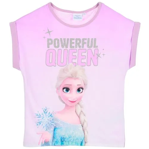 Die Eiskönigin 2 Anna und ELSA Mädchen T-Shirt (DE/NL/SE/PL, Numerisch, 104, Regular, Hellrosa)