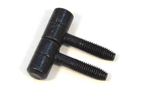 2xTürband Einbohrbänder Aufschraubband Tür-Scharnier Scharnier Schwarz Höhe:40mm