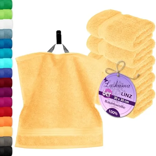 Lashuma Linz Waschlappen Frottee 30x30 cm von Lashuma