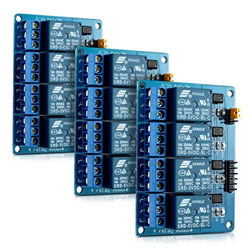kwmobile 3X 4 Kanal Relais Modul mit 5V für Arduino