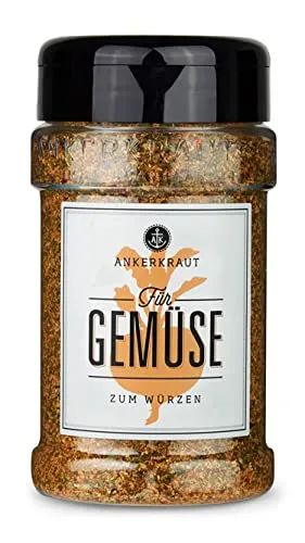 Ankerkraut Für Gemüse, Gewürz-Mischung für Auflauf, Gratin und Pfanne, 200g im Streuer, Gesunde Ernährung, Lecker Essen zu Hause, für Groß und Klein
