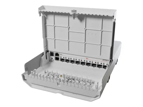 netFiber 9 - Managed 9-Port Switch, 5 x SFP + 4 x SFP+, PoE fähig und ideal für flexible Netzwerklösungen