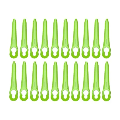 Greenworks Ersatzpaket mit 20 Klingen für Rasentrimmer ST24B06-01 & ST24B07-01 & ST24L02-01 & ST40B07-01, Grün