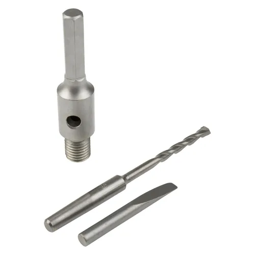 Stier Aufnahmeschaft Sechskant M16 inklusive Zentrierbohrer und Austreibkeil (3er Set) (98259522)