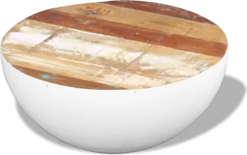 vidaXL Couchtisch Schalenform Altholz 60x60x30 cm von vidaXL