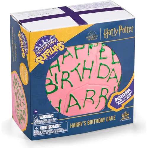 Noble Collection Harry Potter Squishy Anti-Stress-Figur Birthday Cake - Spielzeugfigur aus der Harry Potter Reihe, ideal zum Stressabbau und perfekt für Fans und Sammler.