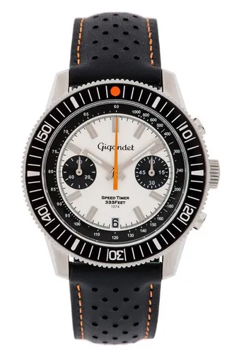 Gigandet Herrenuhr Chronograph Speed Timer G7-006 - Armbanduhren für Herren, exklusive Vintage-Optik mit präzisem Citizen-Miyota Quarzwerk und kratzfestem Mineralglas für höchste Ansprüche.