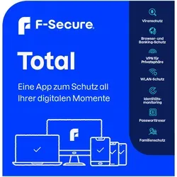 F-Secure Total + Data Recovery 5 Geräte