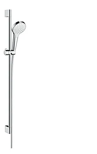 hansgrohe Croma Select S 1jet Shower Set 90 cm EcoSmart 26575400 - Brausegarnituren mit schwenkbarem Schieberegler für individuelle Duschvergnügen und Wasserersparnis dank EcoSmart-Technologie.