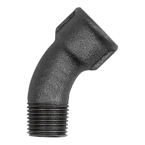 RIEGLER 133604-TFB 40-38-S Bogen 40, 45°, Rp 3/8 i., R 3/8 a., Temperguss schwarz, 1Stk