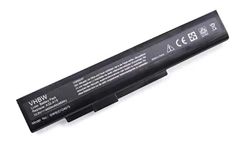 vhbw 1x Akku kompatibel mit Medion Akoya MD99040, P6631, E7222, E7221, MD99075, MD98308, MD99160 Notebook (4400 mAh, 10,8 V, Li-Ion)