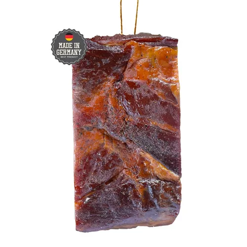 Schwarzwälder Schinken 1000g am Stück - Hochwertiger Rohschinken - Getrocknetes & gepökeltes Fleisch & Geflügel, traditionell geräuchert, ohne Farbstoffe, ideal für Feinschmecker und eine exquisite Ergänzung zu jedem Buffet.