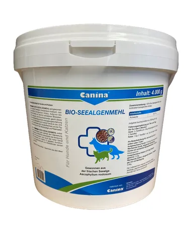 Canina Bio-Seealgenmehl 4 kg | Hunde | Katzen | Vitamine | Mineralien
