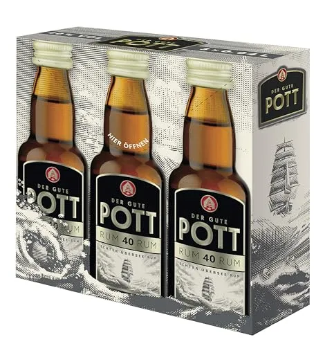 Pott Rum 40% Vol. 3x0,04l in Geschenkbox