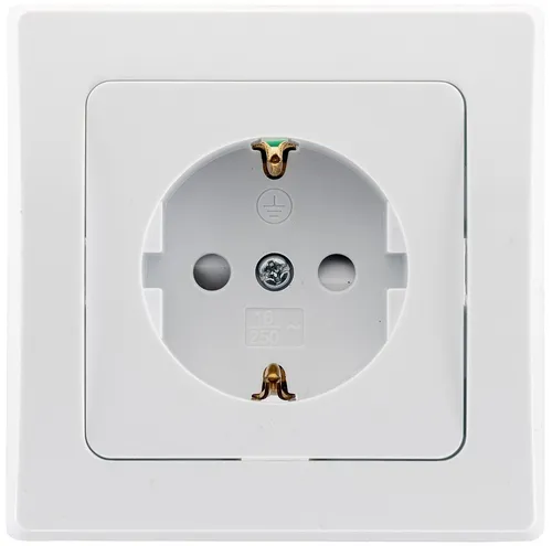 ChiliTec DELPHI Schutzkontakt-Steckdose, UP, weiß 250V~/ 16A, inkl. Rahmen, Stec